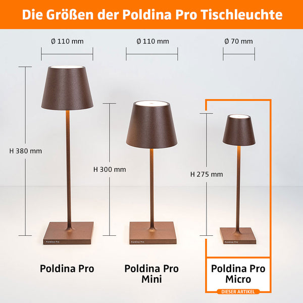 Zafferano Poldina Pro Micro LED-Akkuleuchte