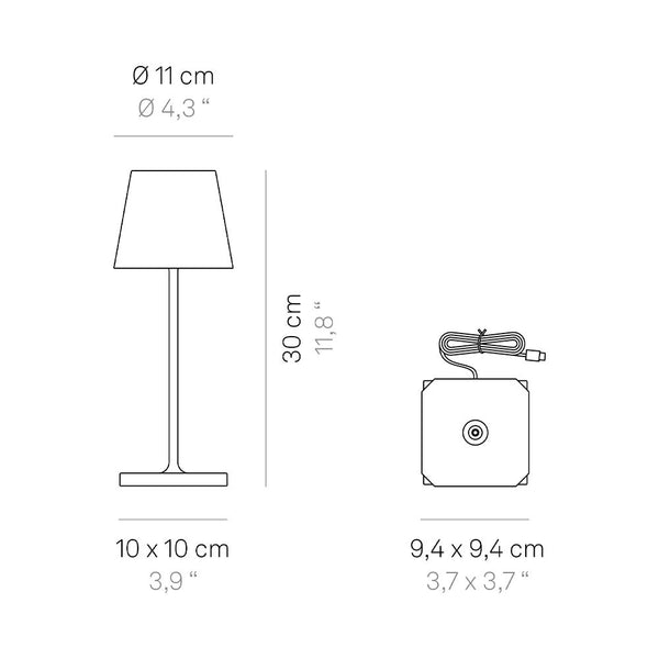 Zafferano Poldina Pro Mini LED-Akkuleuchte