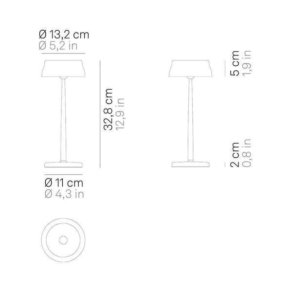 Zafferano Sister Light Wi-Fi LED-Akkuleuchte