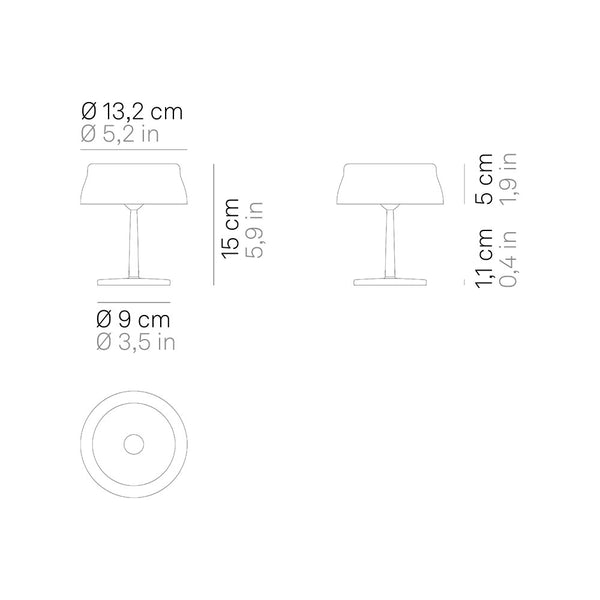 Zafferano Sister Light Wi-Fi Mini LED-Akkuleuchte