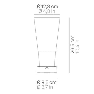 Zafferano Soffio Vase LED-Akkuleuchte