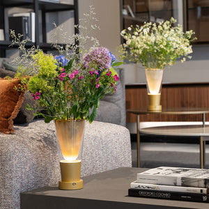 Zafferano Soffio Vase LED-Akkuleuchte