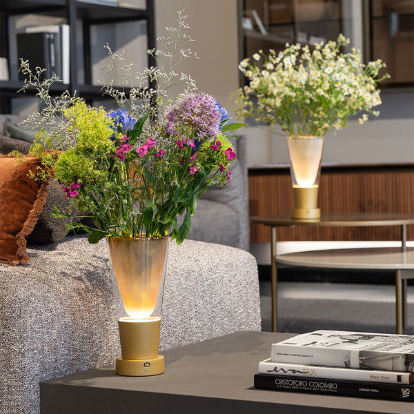 Zafferano Soffio Vase LED-Akkuleuchte
