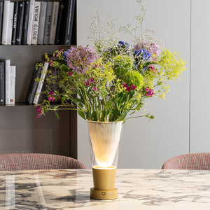 Zafferano Soffio Vase LED-Akkuleuchte
