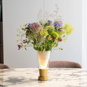 Zafferano Soffio Vase LED-Akkuleuchte