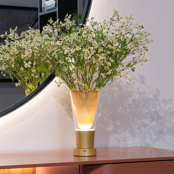 Zafferano Soffio Vase LED-Akkuleuchte