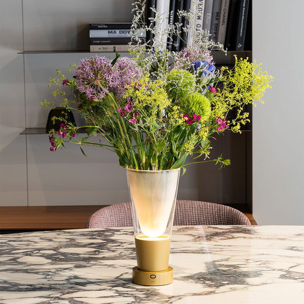 Zafferano Soffio Vase LED-Akkuleuchte