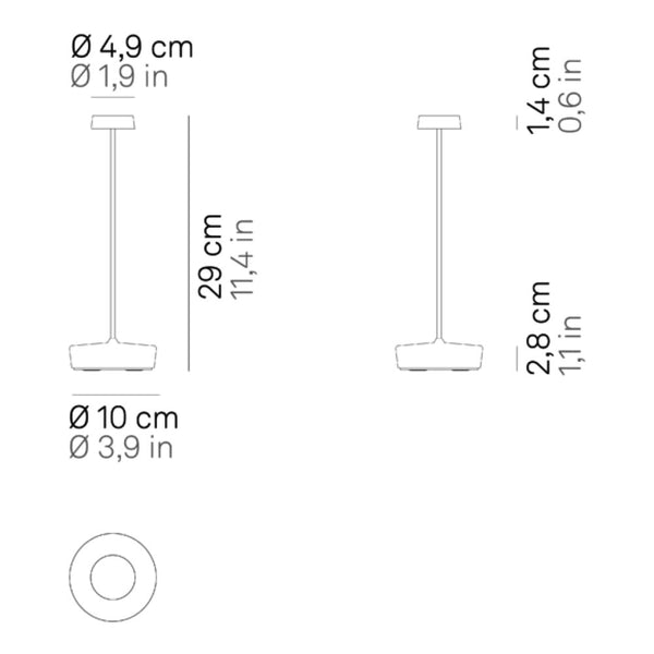 Zafferano Swap Pro LED-Akkuleuchte
