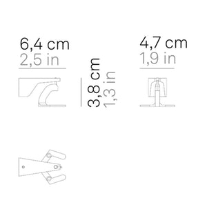 Zafferano Wandhalterung vertikal zu Pencil LED-Akkuleuchte